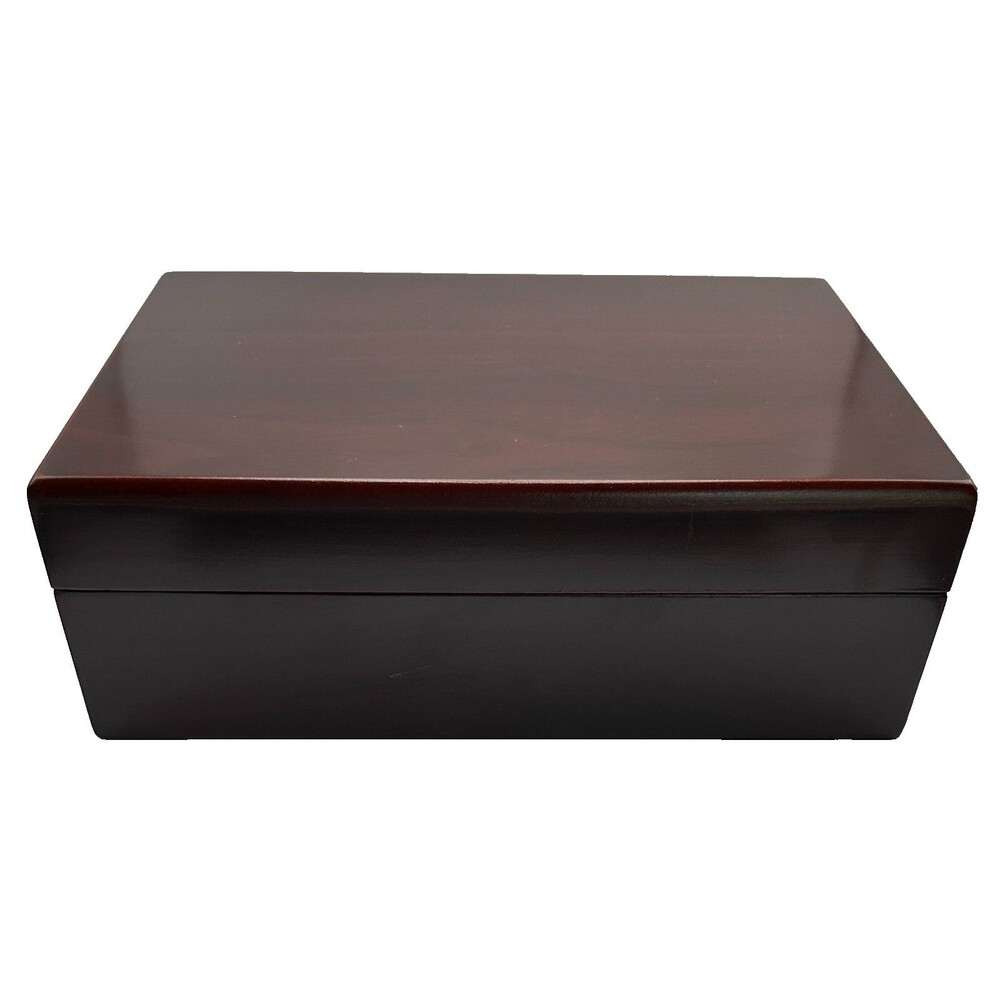 10 CT TRAVEL CIGAR HUMIDOR–Mahogany, Compact, Durable, Spanish Cedar, HUM-TR10‎